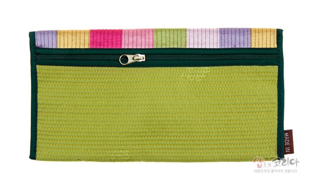 한국산 전통 누비 장지갑(선물용) 썸네일 3